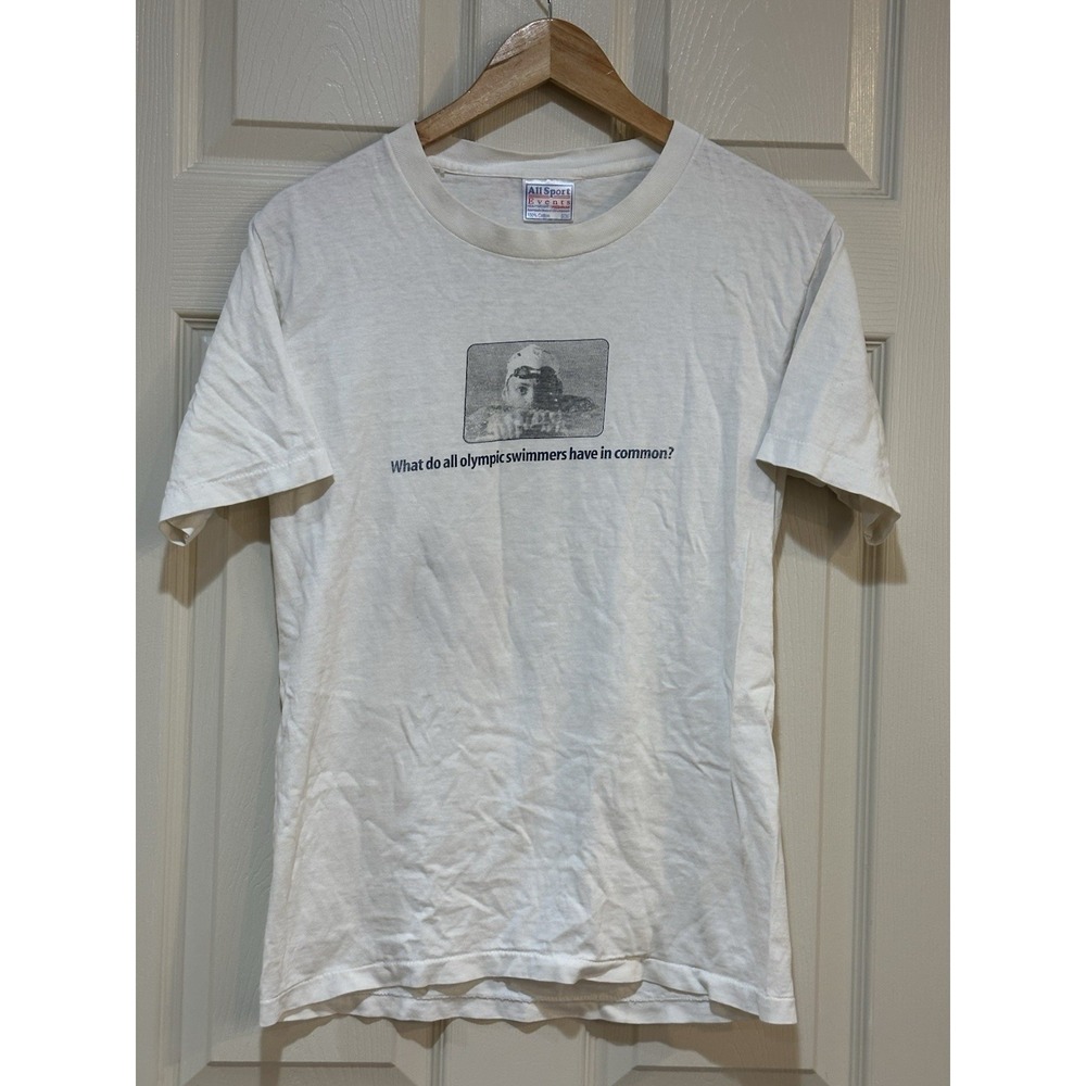 Vintage All Sports Events Olympic Swimmers‎ Dared To dream T Shirt Size S